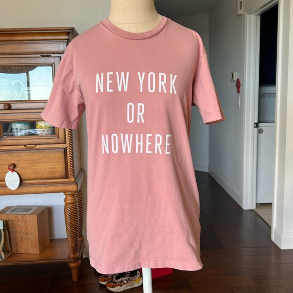 Pink Graphic Tee - New York or Nowhere